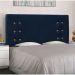 Conjunto de Cabeceira King com Recamier Gênova Suede Azul Marinho