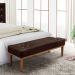 Conjunto de Cabeceira King com Recamier Gênova Suede Café