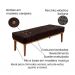 Conjunto de Cabeceira King com Recamier Gênova Suede Café