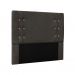 Conjunto de Cabeceira King com Recamier Gênova Suede Cinza