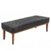 Conjunto de Cabeceira King com Recamier Gênova Suede Cinza