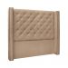 Conjunto de Cabeceira King com Recamier Vicenza Suede Bege