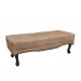Conjunto de Cabeceira King com Recamier Vicenza Suede Bege