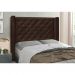 Conjunto de Cabeceira King com Recamier Vicenza Suede Café