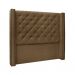 Conjunto de Cabeceira King com Recamier Vicenza Suede Caramelo