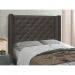 Conjunto de Cabeceira King com Recamier Vicenza Suede Cinza