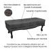 Conjunto de Cabeceira King com Recamier Vicenza Suede Cinza