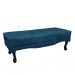 Conjunto de Cabeceira King com Recamier Vicenza Veludo Azul Marinho