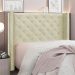 Conjunto de Cabeceira King com Recamier Vicenza Veludo Bege