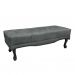 Conjunto de Cabeceira King com Recamier Vicenza Veludo Cinza