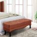 Conjunto de Cabeceira King com Recamier Vicenza Veludo Cobre