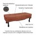 Conjunto de Cabeceira King com Recamier Vicenza Veludo Cobre