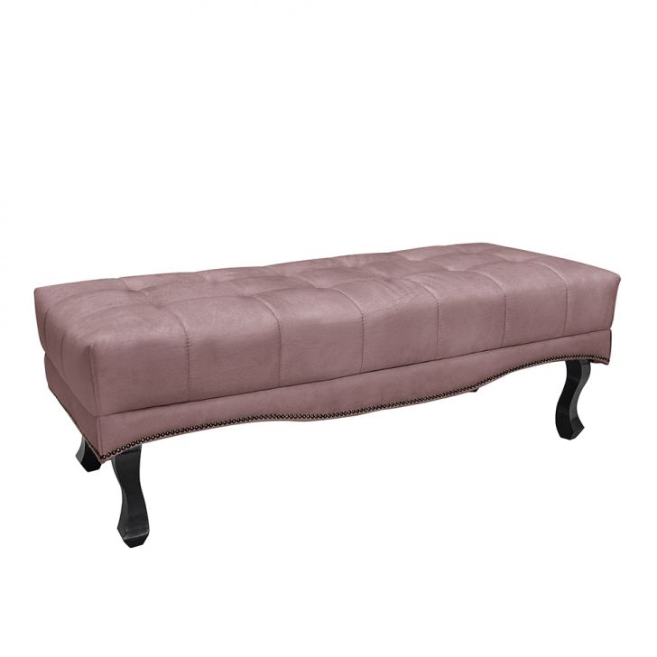Conjunto de Cabeceira King com Recamier Vicenza Veludo Lilás