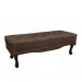 Conjunto de Cabeceira King com Recamier Vicenza Veludo Marrom