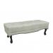 Conjunto de Cabeceira King com Recamier Vicenza Veludo Prata