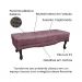 Conjunto de Cabeceira King com Recamier Vicenza Veludo Uva
