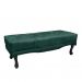 Conjunto de Cabeceira King com Recamier Vicenza Veludo Verde