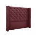 Conjunto de Cabeceira King com Recamier Vicenza Veludo Vinho