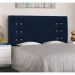 Conjunto de Cabeceira Queen com Recamier Gênova Suede Azul Marinho