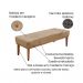 Conjunto de Cabeceira Queen com Recamier Gênova Suede Bege