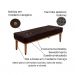 Conjunto de Cabeceira Queen com Recamier Gênova Suede Café