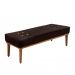 Conjunto de Cabeceira Queen com Recamier Gênova Suede Café