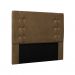 Conjunto de Cabeceira Queen com Recamier Gênova Suede Caramelo