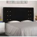 Conjunto de Cabeceira Queen com Recamier Gênova Suede Preto