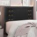 Conjunto de Cabeceira Queen com Recamier Gênova Veludo Preto