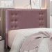 Conjunto de Cabeceira Queen com Recamier Gênova Veludo Uva