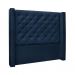 Conjunto de Cabeceira Queen com Recamier Vicenza Suede Azul