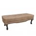 Conjunto de Cabeceira Queen com Recamier Vicenza Suede Bege