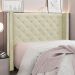Conjunto de Cabeceira Queen com Recamier Vicenza Veludo Bege