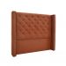 Conjunto de Cabeceira Queen com Recamier Vicenza Veludo Cobre