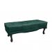 Conjunto de Cabeceira Queen com Recamier Vicenza Veludo Verde