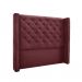 Conjunto de Cabeceira Queen com Recamier Vicenza Veludo Vinho