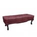 Conjunto de Cabeceira Queen com Recamier Vicenza Veludo Vinho