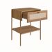 Conjunto de Cabeceira Solteiro com Mesa de Apoio Oslo 1 GV Hanover e Dourado