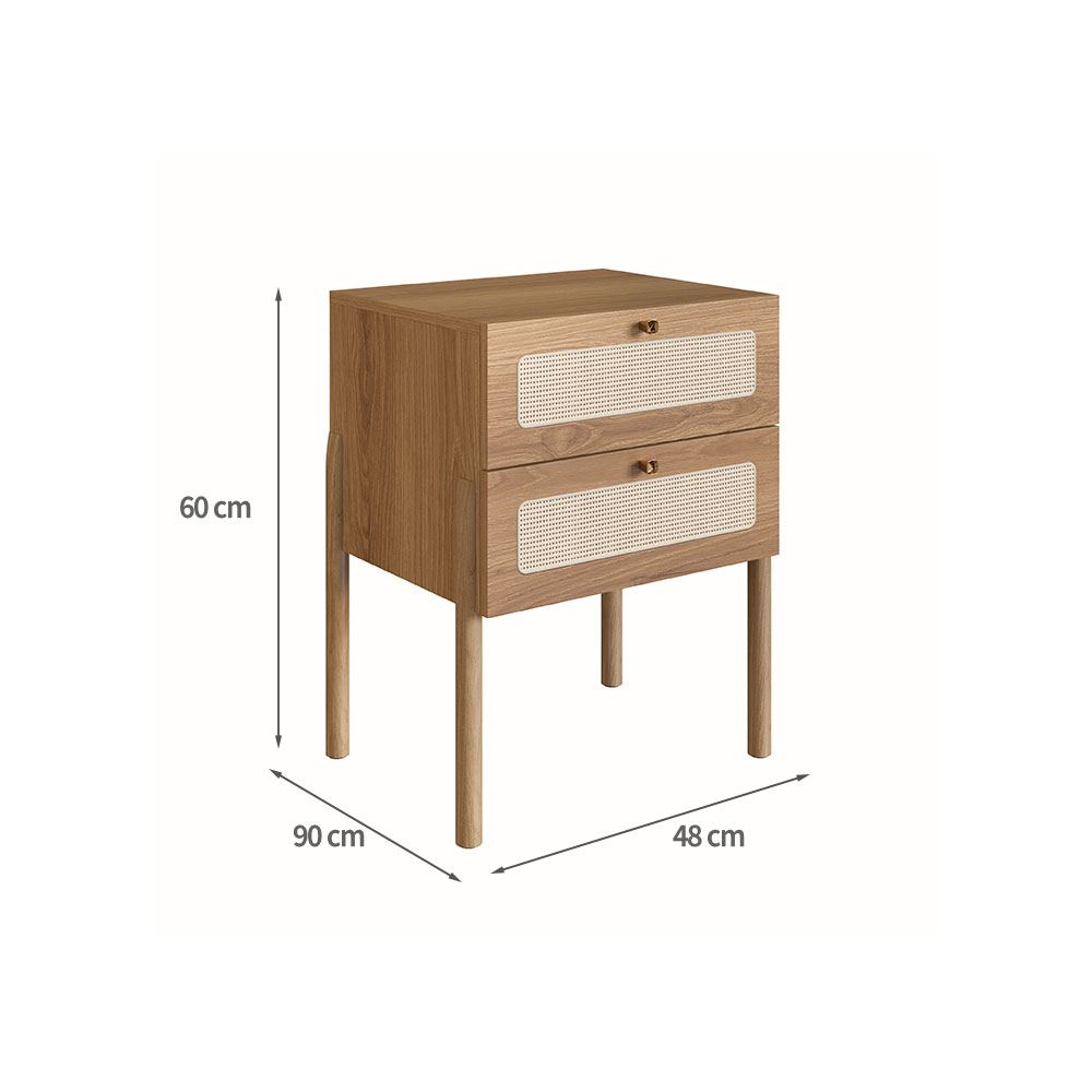Conjunto de Cabeceira Solteiro com Mesa de Apoio Oslo 2 GV Hanover