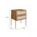 Conjunto de Cabeceira Solteiro com Mesa de Apoio Oslo 2 GV Hanover e Dourado