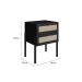 Conjunto de Cabeceira Solteiro com Mesa de Apoio Oslo 2 GV Nero e Preto