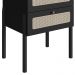 Conjunto de Cabeceira Solteiro com Mesa de Apoio Oslo 2 GV Nero e Preto
