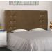 Conjunto de Cabeceira Solteiro com Recamier Gênova Suede Caramelo