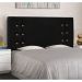 Conjunto de Cabeceira Solteiro com Recamier Gênova Suede Preto