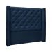 Conjunto de Cabeceira Solteiro com Recamier Vicenza Suede Azul Marinho