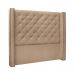 Conjunto de Cabeceira Solteiro com Recamier Vicenza Suede Bege
