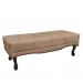 Conjunto de Cabeceira Solteiro com Recamier Vicenza Suede Bege