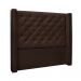 Conjunto de Cabeceira Solteiro com Recamier Vicenza Suede Café
