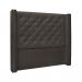 Conjunto de Cabeceira Solteiro com Recamier Vicenza Suede Cinza