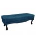 Conjunto de Cabeceira Solteiro com Recamier Vicenza Veludo Azul Marinho